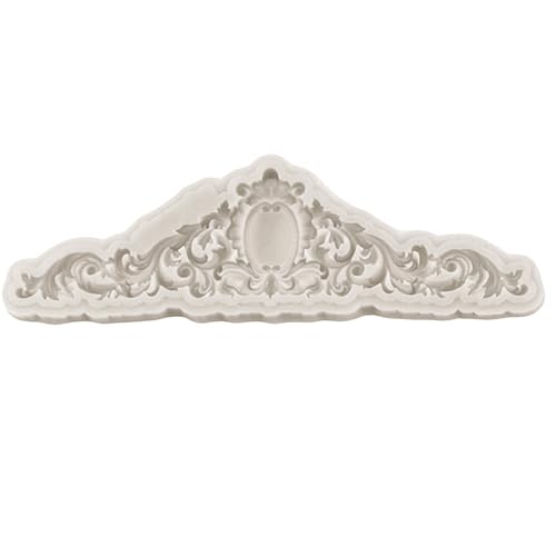 Sijiangmold Baroque Curlicues Scroll Lace Fondant Silicone Mold Set of 7 - color: Style A
