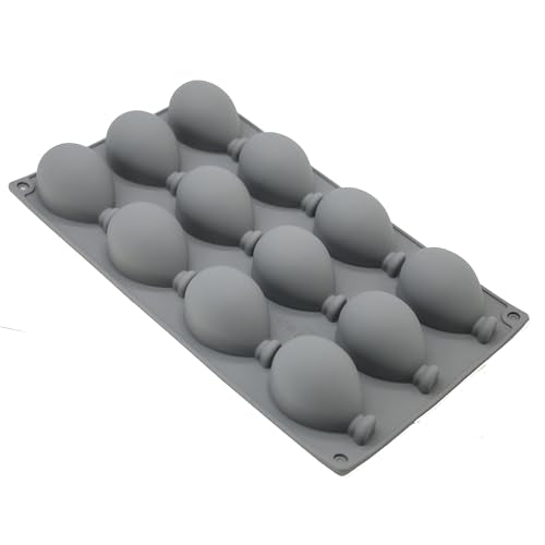 X-Haibei Christmas Ballon Shaped Soap Cake Jello Crayon Resin Chocolate Bombs Making Silicone Mold 2oz per cell