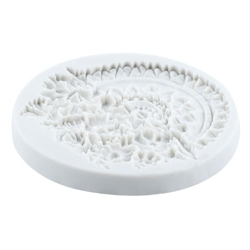 Lingzhi Baroque Style Curlicues Scroll Lace Fondant Silicone Mold Set of 4 - color: Style B