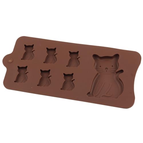 7 Cavity Cat Silicone Chocolate Molds 3D Kitten Candy Mold
