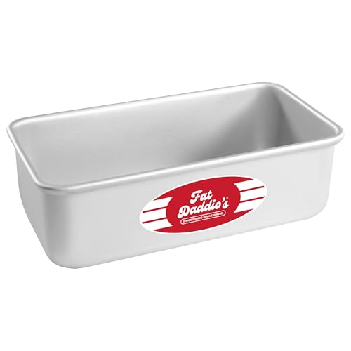 Fat Daddio's BP-5641 Anodized Aluminum Bread Loaf Pan, 6.375 x 3.75 x 2.75 Inch - size: 6.375 x 3.75 x 2.75 Inch