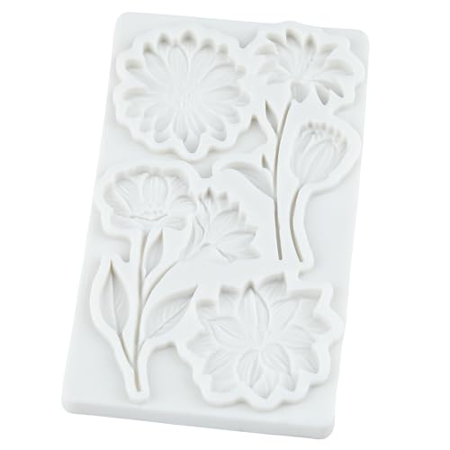 Flower Silicone Fondant Mold Daisy Flower Chocolate Candy Molds - color: Style P