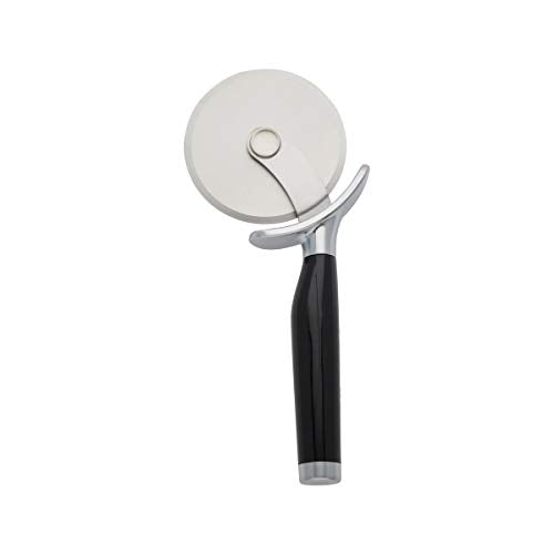 Pizza Pan,Wide Rim,16 In. & KitchenAid Classic Pizza Wheel, 9-Inch, Black - size: 16-Inch, style: Pizza Pan + Pizza Wheel,9-Inch