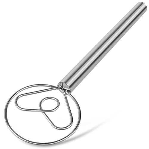 TEEVEA Danish Dough Whisk Stainless Steel for Sourdough Bread - color: Stainless Steel Heart-shaped