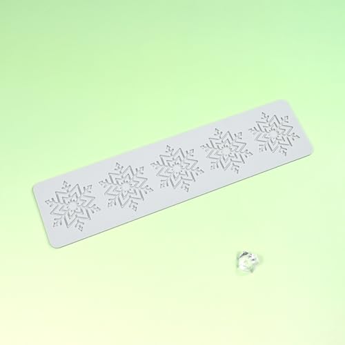 mostsom Silicone Mold 3D Hollow Out Lace Mold 3D Cake Christmas Snowflakes Silicone Mould Fondant Chocolate Stencil Border Bakeware Cake Decorating (M_ Snowflower) - size: M_ Snowflower