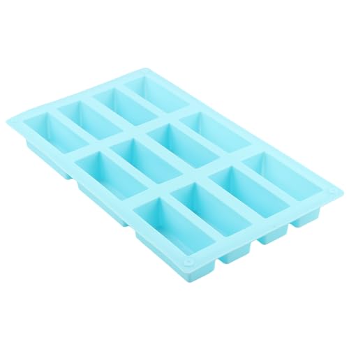 12 Cavity Rectangle Bar Silicone Candy Molds - color: Style B