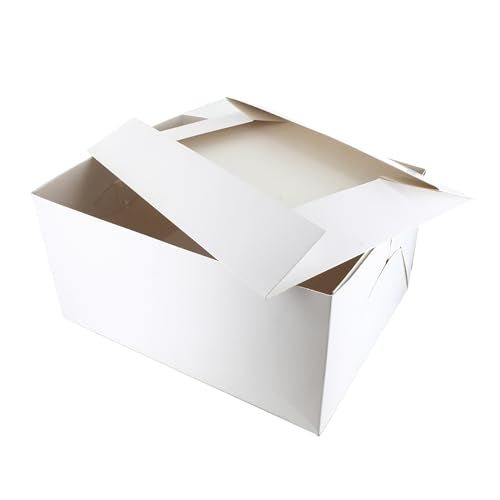 Culpitt 12 x 9 White Cake Boxes - 5 Pack - size: 12" x 9"