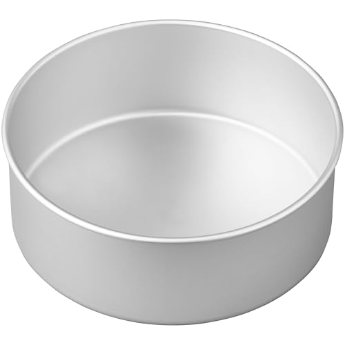 Wilton Aluminum Round Cake Pan, Extra-Deep Bakeware for Layered Cakes, Durable, Even Heating, Rust-Resistant, Professional Quality, 8 x 3 in, Packaging May Vary (Pack of 3) - size: 1 Count (Pack of 3)