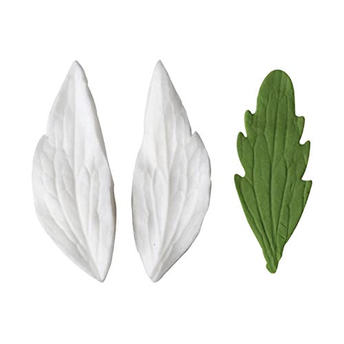 KALAIEN 8Pcs Sugar Paste Leaf Veiners Fontant Silicone Mold - color: 8Pcs Leaf Veiners