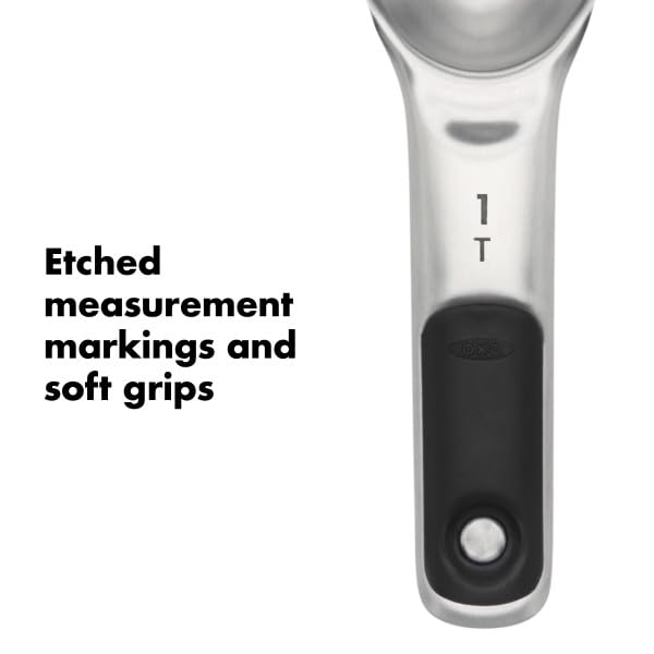 OXO Good Grips 4 Piece Stainless Steel Measuring Spoon Set - size: 4 count, style: Spoons