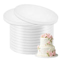 12PCS 14 Inch Round Cake Drums, Thick Sturdy Cardboard Base, Food Grade Cake Boards, Ideal for Baking, Decorating, Wedding, Party, Gifting and Daily Use - size: 14 Inch