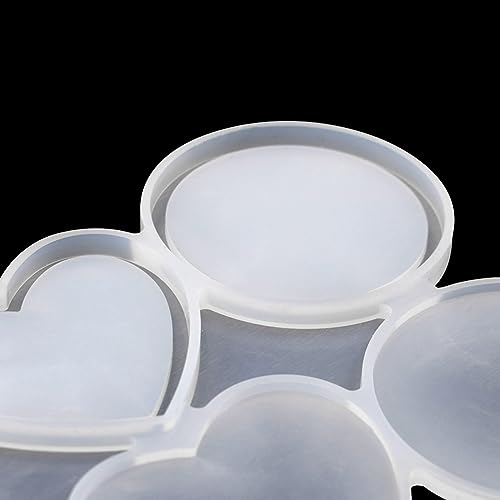 mostsom Star Love Heart Silicone Lollipop Mold Jelly Candy Chocolate Soap Bakeware Mould Reusable Variety Shapes Cake Decor 2PCS (J_ Star Love Heart) - size: J_ Star Love Heart