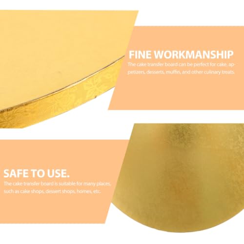 Cake Drum Round 10.03in Golden 1 Pack 1 Pack - size: 25.5X25.5X1.4CM