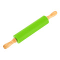 uxcell 6.7 Inch Silicone Rolling Pin Small Dough Roller Green - color: Green, size: 6.7 Inch