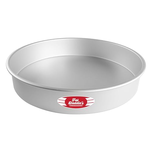 Fat Daddio's Round Cake Pan, 18 x 3 Inch, Silver - size: 18 x 3 Inch, style: 3" Depth