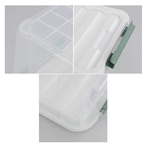 Gloreen 20 QT Clear Lidded Storage Bin, Multipurpose Storage Boxes Set of 4 - size: 20 Quart, 4 Packs
