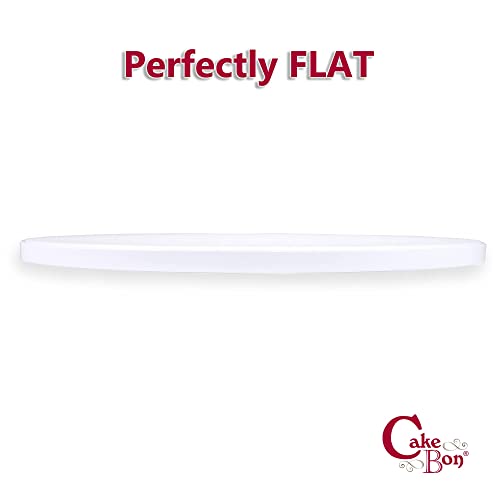 Cakebon Cake Boards Plastic – 10 Inch White Drums 1-Pack – Professional Cake Rounds - size: 10 Inches, style: 1 Pack