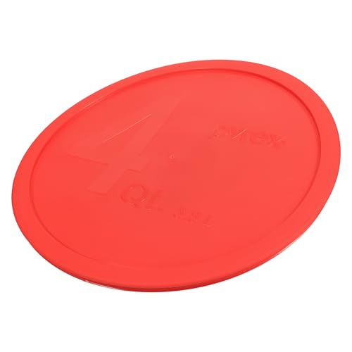 Pyrex 322-PC 323-PC 325-PC 326-PC Replacement Bowl Lids Set- Made in USA - color: Green, Marine Blue, Cadet Blue, Red