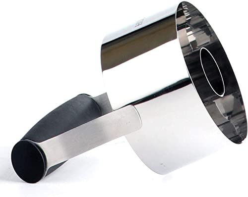 HULISEN 3.5 inch Donut Cutter with Removable Center & Hole, Stainless Steel - size: 3.5'' Round with Removable Center