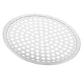 Amosfun 8 inch Round Perforated Stainless Steel Pizza Pan for Oven - size: 20X20X0.5CM
