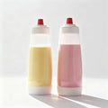 2PCS Pancake Batter Dispenser Bottle for Mixing and Pouring Perfect Batter Ideal for Pancakes Muffins Cupcakes and More Essential Mixer and Shaker Bottle for Kitchen Cooking and Baking