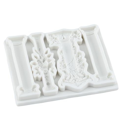 European Roman Column Silicone Mold Baroque Pillars Fondant Molds - color: Style C