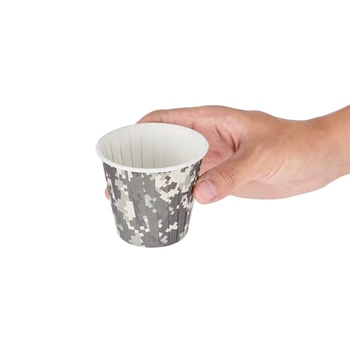 Restaurantware 4 oz Round Camouflage Paper Tall Baking Cup, 200 Pack - color: Camouflage, size: Tall