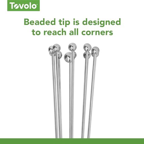 Tovolo Ball Whisk 10 Inch Wire for Sauces Batters and Egg Beating - style: 10" Ball Whisk