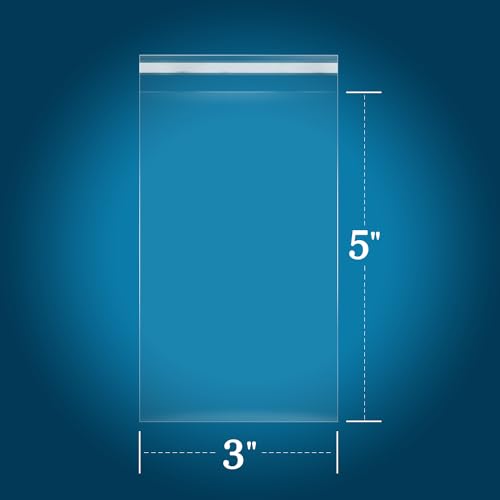 iMailer 100 Count 3" x 5" Self Sealing Cellophane Bags