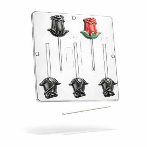 Rose Lollipop Mold, Valentines Day, Wedding No. 3328