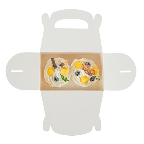 Restaurantware White Paper Gable Box Take Out Container, 25 Pack