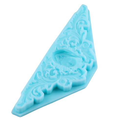 3D Baroque Fondant Molds Curlicues Scroll Relief Silicone Molds - color: Style F