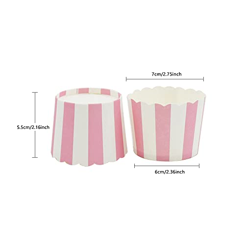 100pcs Random Colorful Premium Greaseproof Cupcake Paper Liners No Muffin Pan Needed Cupcakes Papers - color: Style 1, size: 100Pcs