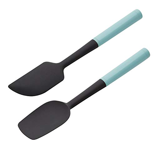KitchenAid Universal Spatula Set, 2-Piece, Aqua Sky - color: Aqua, style: 2 Piece Spatula Set
