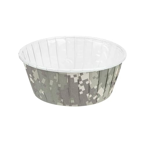 Restaurantware 5 oz Round Camouflage Paper Large Baking Cup, 200 Pack - color: Camouflage, size: Large