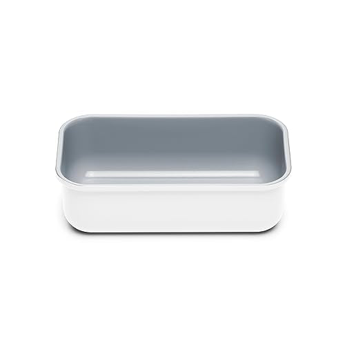 Caraway Non-Stick Ceramic-Coated 1 lb Loaf Pan - color: White, size: Loaf Pan (1lb)