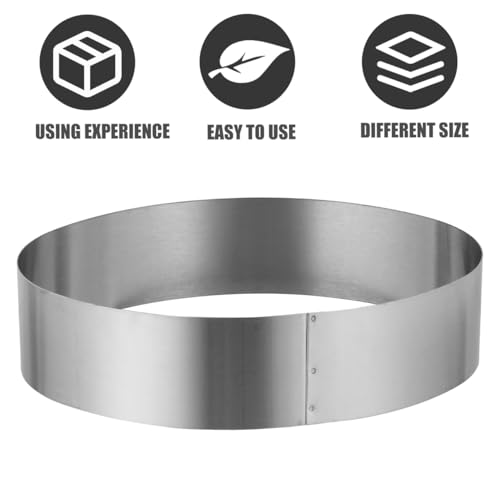 Ciieeo 3 pcs Oval Stainless Steel Cake Ring Molds Baking