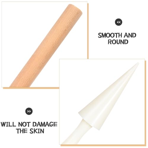 UPKOCH Egg Roll Cone Mold Set 2Pcs for Kitchen and Dining Use 9.84 Inch