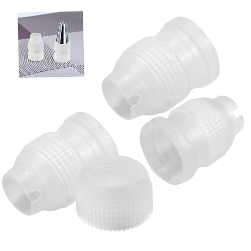 Clear Piping Bag Couplers, 12Pcs - color: Clear