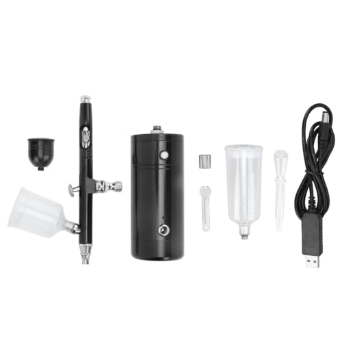 Handheld Airbrush Set USB Rechargeable Cordless Air Spray Gun for DIY Make up Tattoo Nail Art Cake Face Paint Model Painting