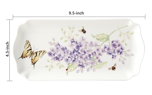 Lenox Butterfly Meadow Porcelain Rectangular Serving Tray - style: Rectangular Tray
