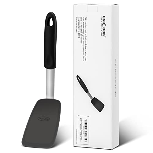 Unicook Small Flexible Silicone Spatula, Food Grade Turner for Kitchen Use - size: Small