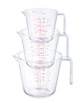 Measuring Cups, Plastic Measuring Cups Set of 3-1000ml, 600ml, 300ml