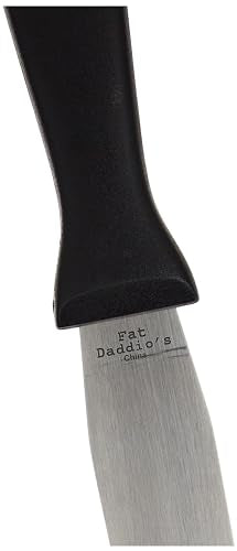 Fat Daddio's Stainless Steel Straight Spatula, 10 Inch, Black, Silver - size: 10 Inch, style: Straight Spatula