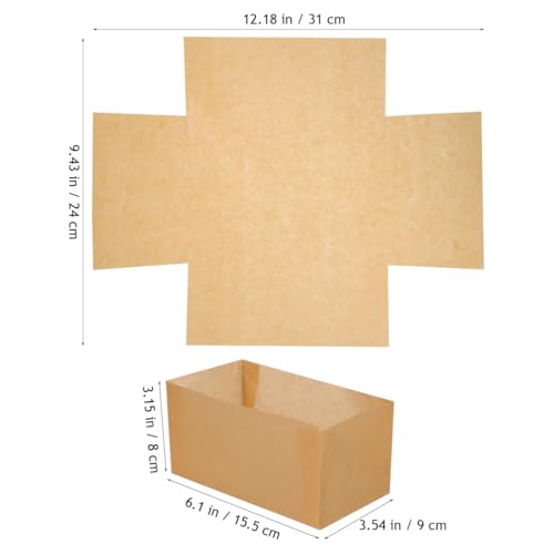 100 pcs Bread Pan Liners Disposable Nonstick Baking Paper