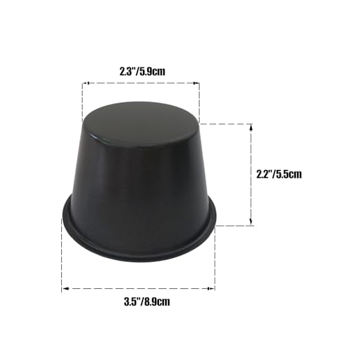 6 Pack Nonstick Popover Pans, Individual Small Yorkshire Pudding Tin - size: 3.5" x 2.2"