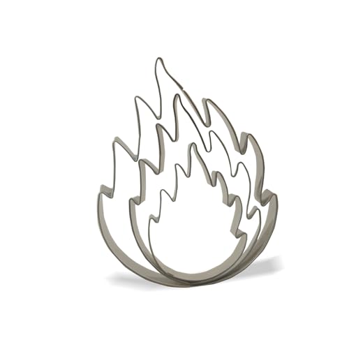 Keewah Fire Flame Cookie Cutter - 3 Piece - Stainless Steel
