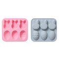 2-Pack Easter Eggs Bunny Molds for Baking Easter Treats Chocolate, Cake, Jelly, Fudge, Pudding - style: Easter Shape