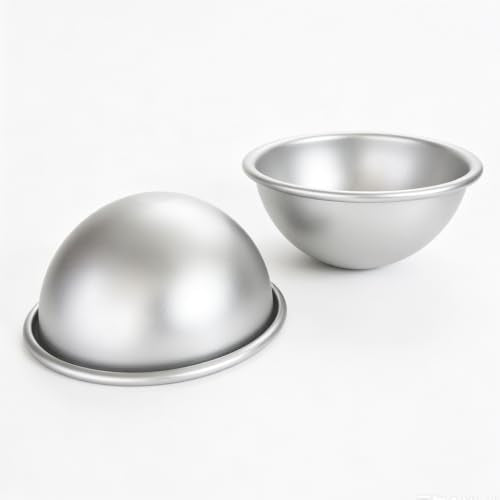 Dome Cake Pan 5 Inch, Aluminum Hemisphere Cake Mold, Ball Shape - size: 5 Inch