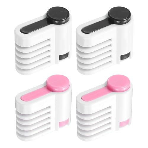 uxcell 2Pcs Cake Leveler Slicer DIY Cake Slicer 5 Layers Pink/Black - color: Pink/Black